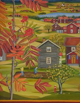 Stina Sunesson, "Jag målar rönnbär" (I paint rowan berries).