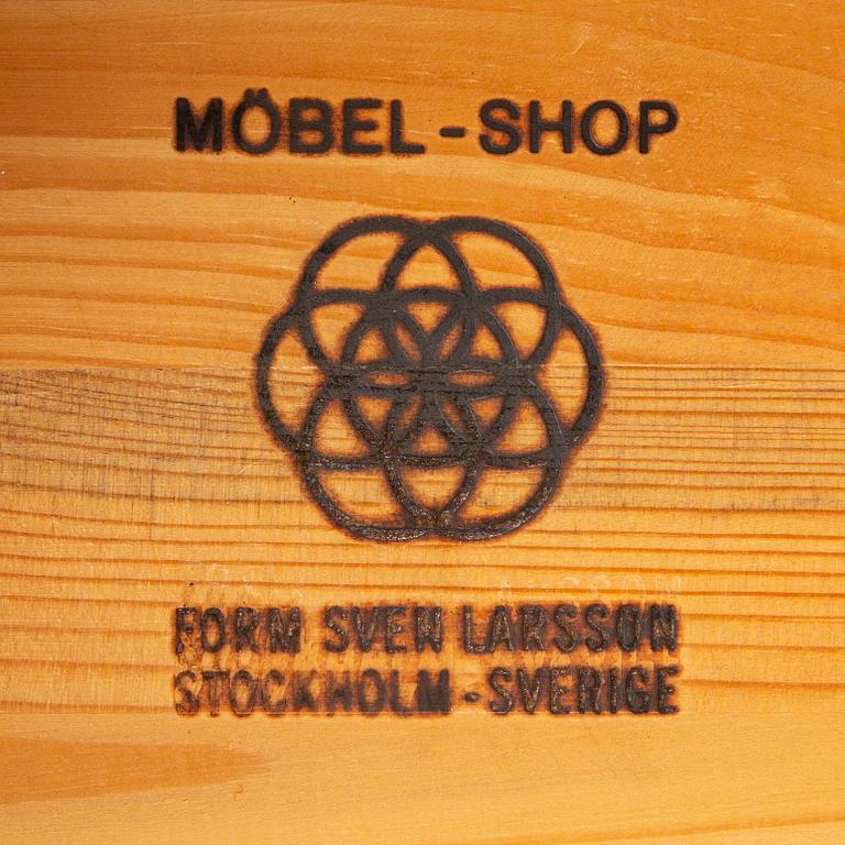 Sven Larsson, sofa table, fur, 1970s.