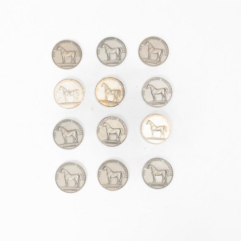 Medals, 12 pcs, silver, 1918-1962, including Sporrong, Stockholm.