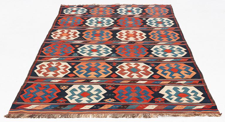 An antique Shahsavan kilim, ca 300 x 161 cm.