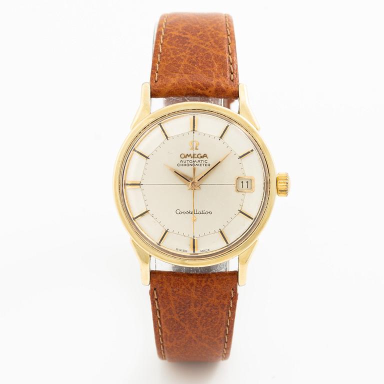 Omega, Constellation, Chronometer, "Pie-Pan", wristwatch, 34 mm.