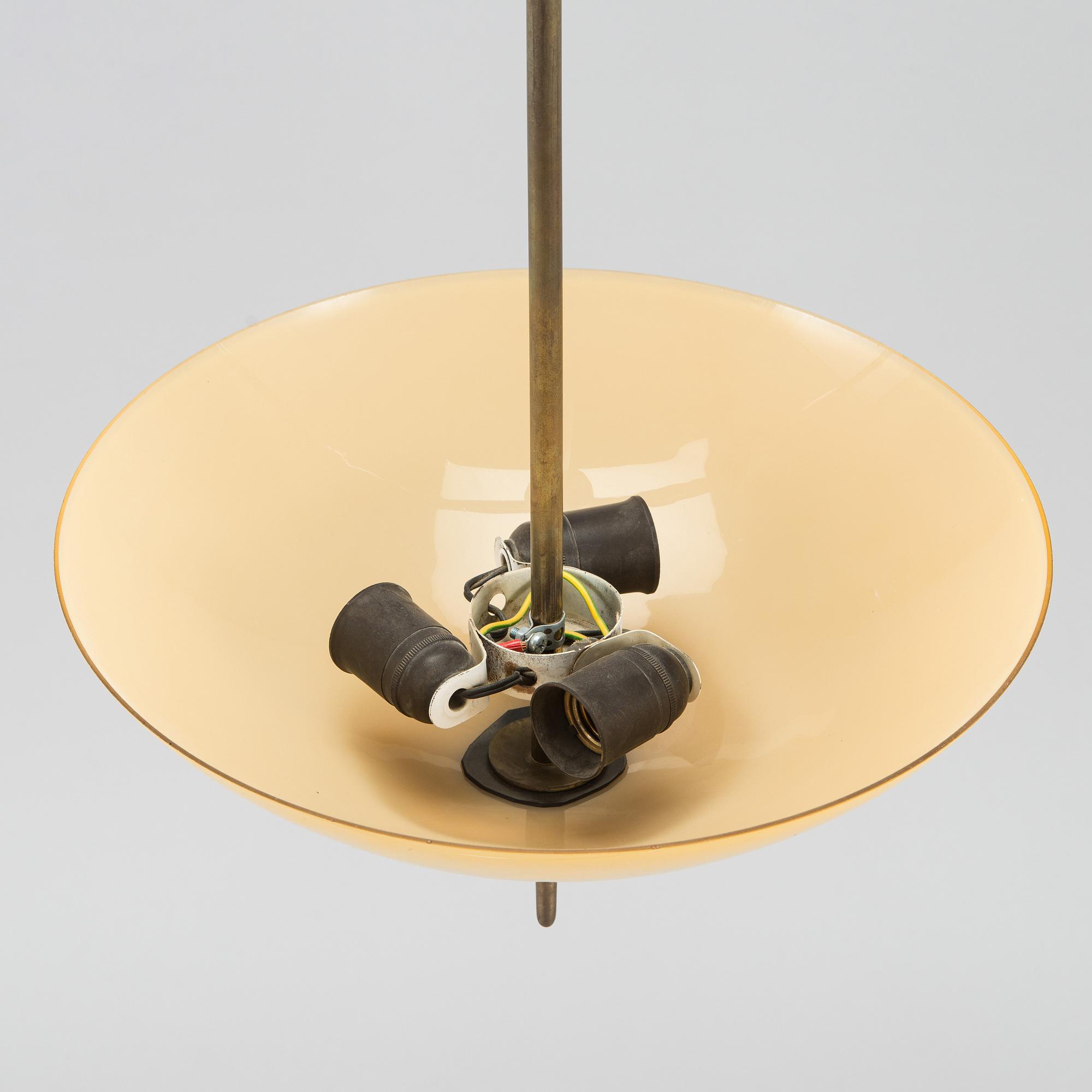 Paavo Tynell, Ceiling lamp for Taito. Made to order 1950.