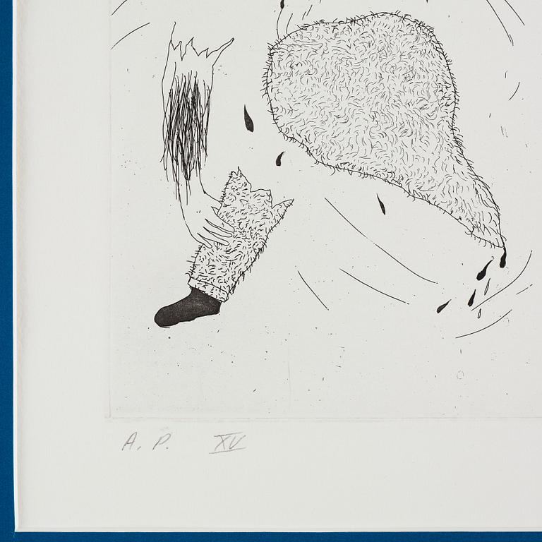 David Hockney, "He Tore Himself in Two" from "Six fairy tales from the Brothers Grimm".