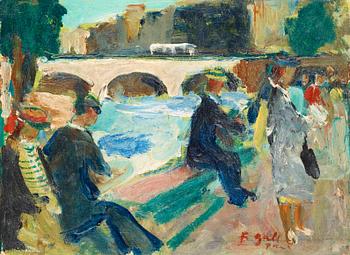 348. Francois Gall, "People by the Seine".