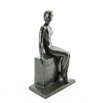 A William Zadig signed bronze sculpture.