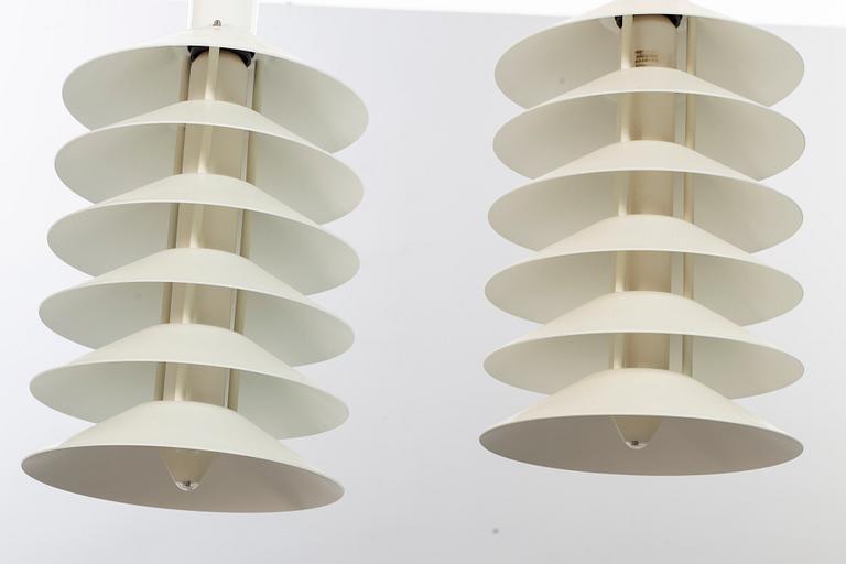 A pair of "Tip Top" Jörgen Gammelgaard Pandul ceilinglamps.