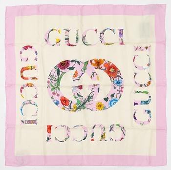 Gucci, a 'Flora' silk scarf.