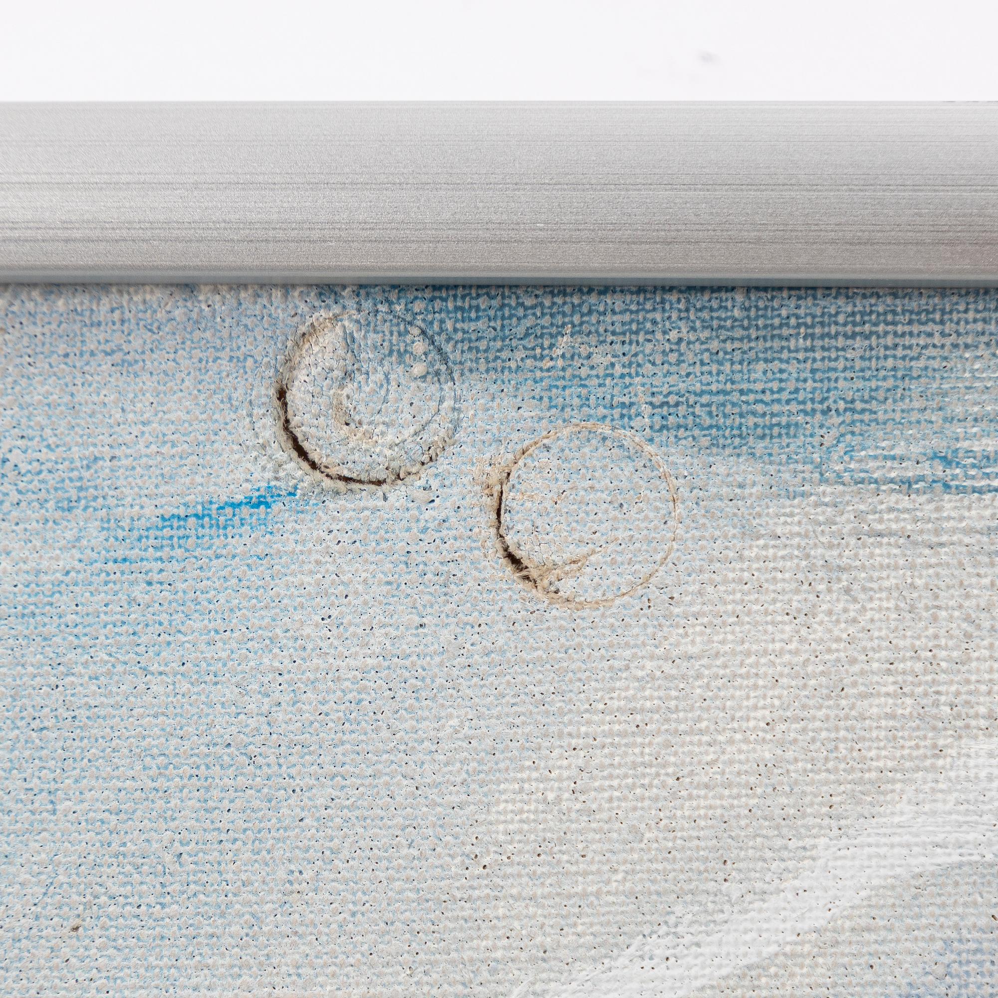 Svenolov Ehrén, Winter scene with a timber shed.