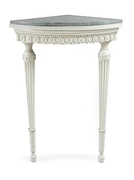 488. A late Gustavian corner console table.