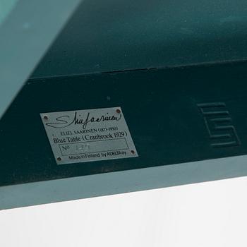 Eliel Saarinen, furniture, 5 pieces, "Blue suite" for Adelta, Finland 1980s.