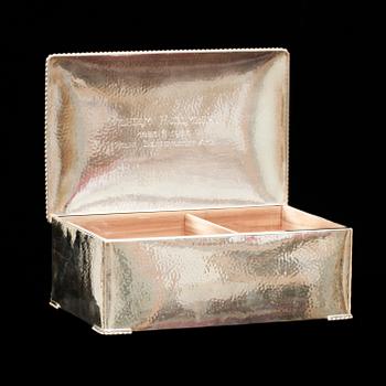 CIGARRSKRIN, silver, CG Hallberg, 1900-talets första hälft.