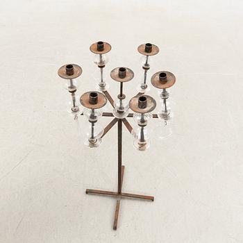 Erik Höglund, floor candelabrum, Boda Smide, 1960s-70s.