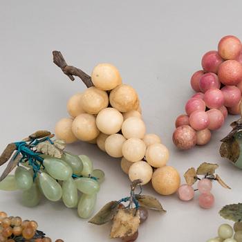 A group of decorative grapes, China, 20th Century.