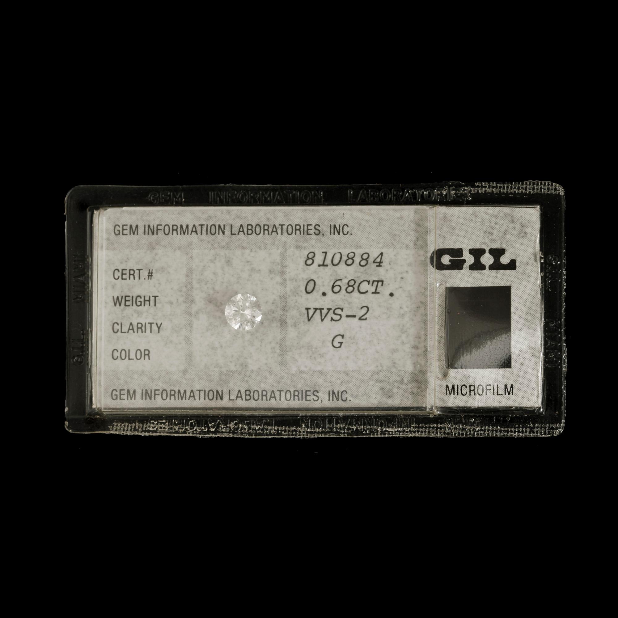 BRILJANTSLIPAD DIAMANT, oinfattad, ca0.68ct.