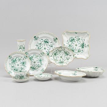 38 pieces, porcelain, Meissen, 1900's.