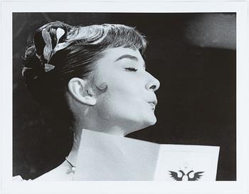 Per-Olow Anderson, "Aubrey Hepburn photographed in 1955 in Italy during the Paramount production of the picture War and...".
