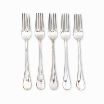 A Swedish silver cutlery set with case, model "Svensk", Lidköpings Matsilver Ab, Lidköping 1997 (60 pieces).