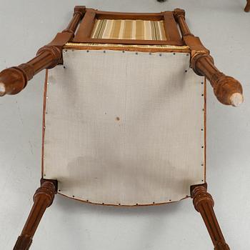 STOLAR, 3 st, Louis XVI-stil, omkring 1900.