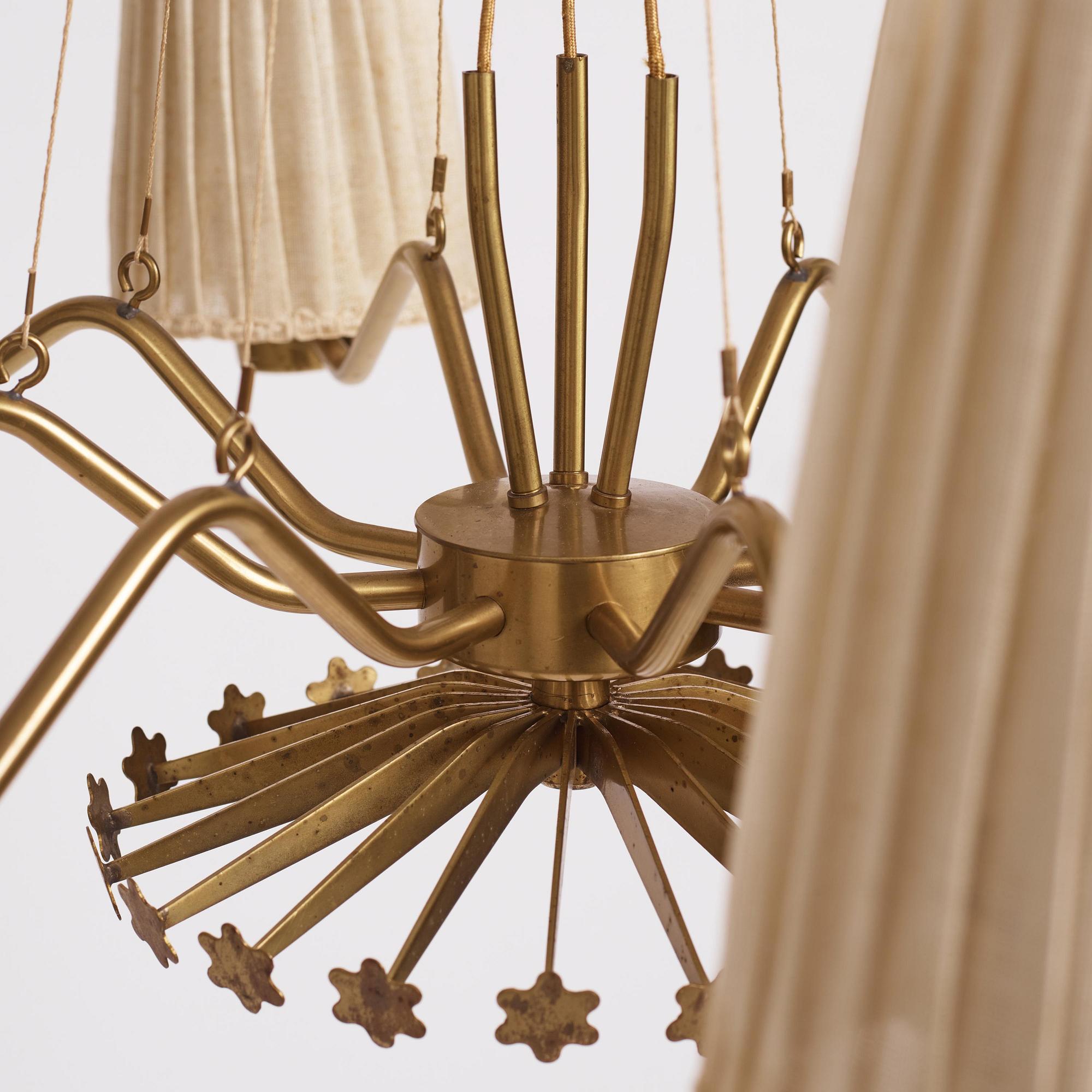 Hans Bergström, a chandelier model "3", Asea, Sweden 1940s-50s.