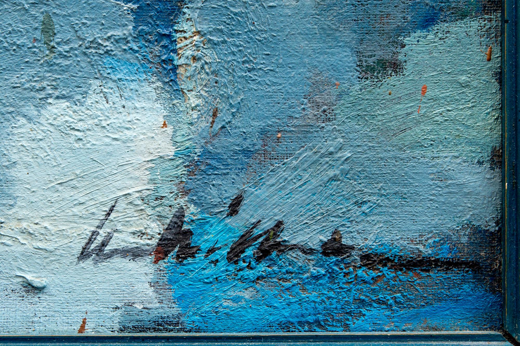 Unknown artist, oil on canvas, signed, around the middle of the 20th century.