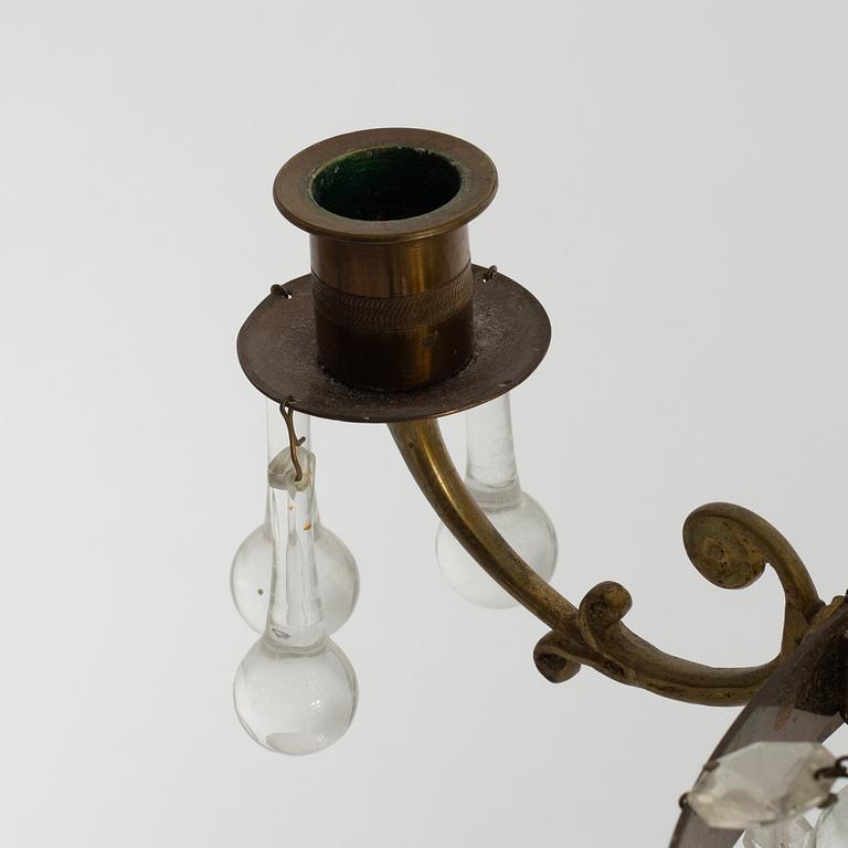 An Empire style chandelier, mid20th century.