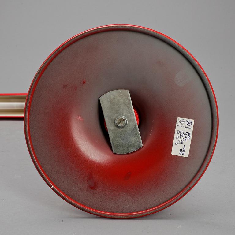 BORDSLAMPA, "Tuben", Anders Pehrson, Ateljé Lyktan, Åhus, 1900-talets andra hälft.