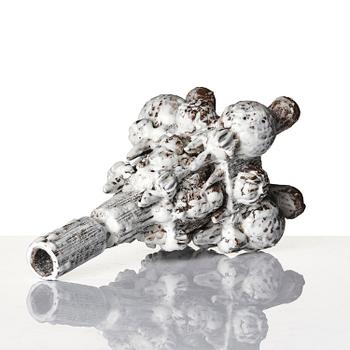 Carl Richard Söderström, a stoneware sculpture/candlestick, executed in his studio, Stockholm, ca 2012.
