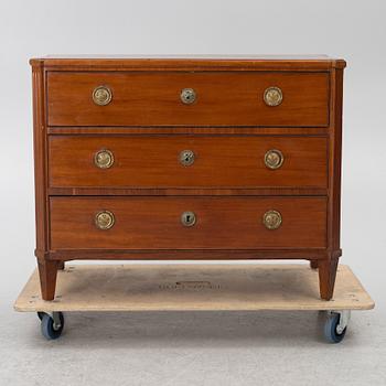 A Gustavian chest of drawers, end of the 18th century,