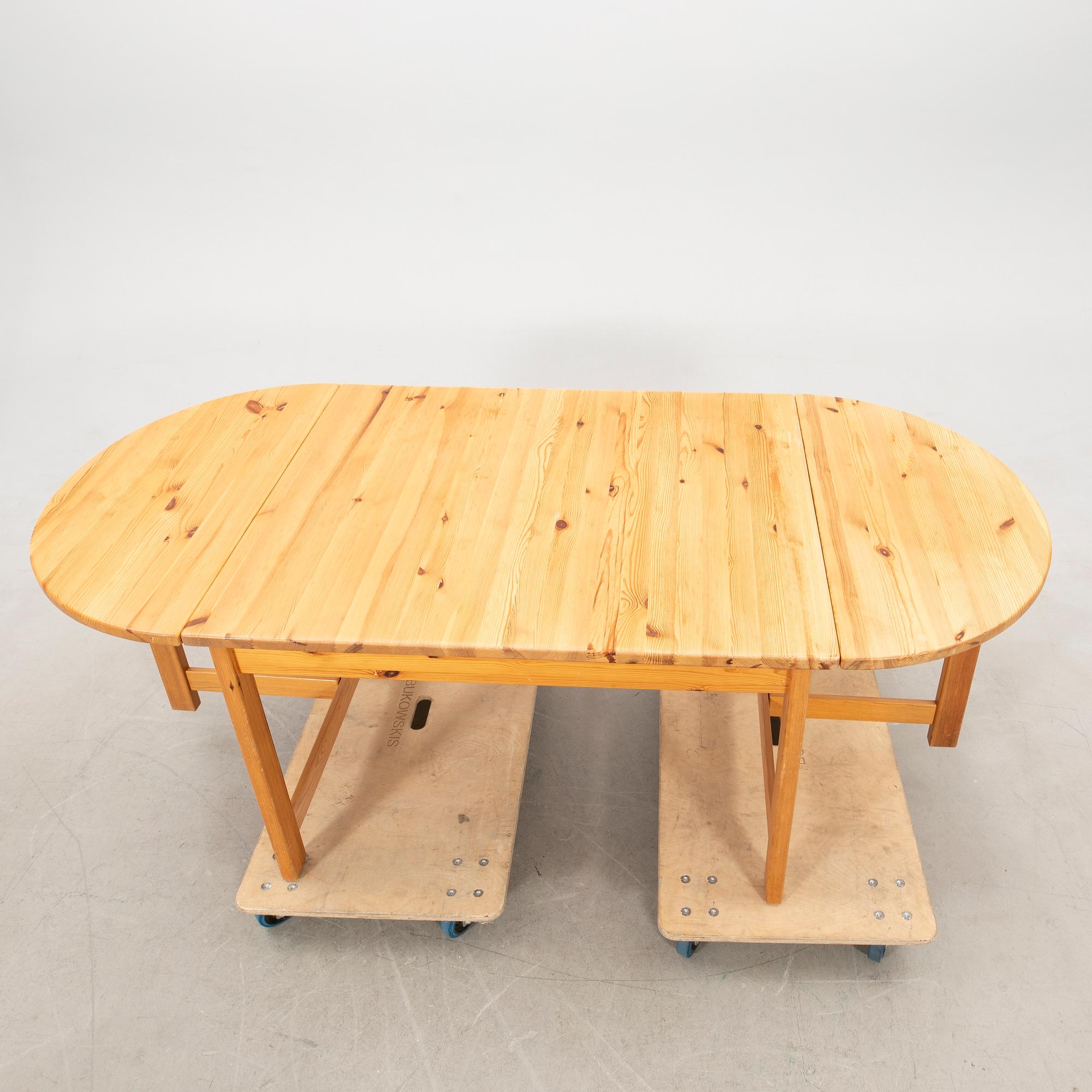 Karin Mobring drop-leaf table, 1970s for IKEA.