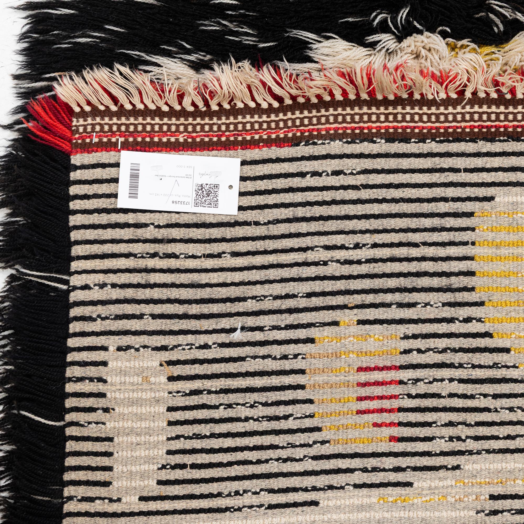 A carpet, knotted pile, ca 200 x 143 cm.