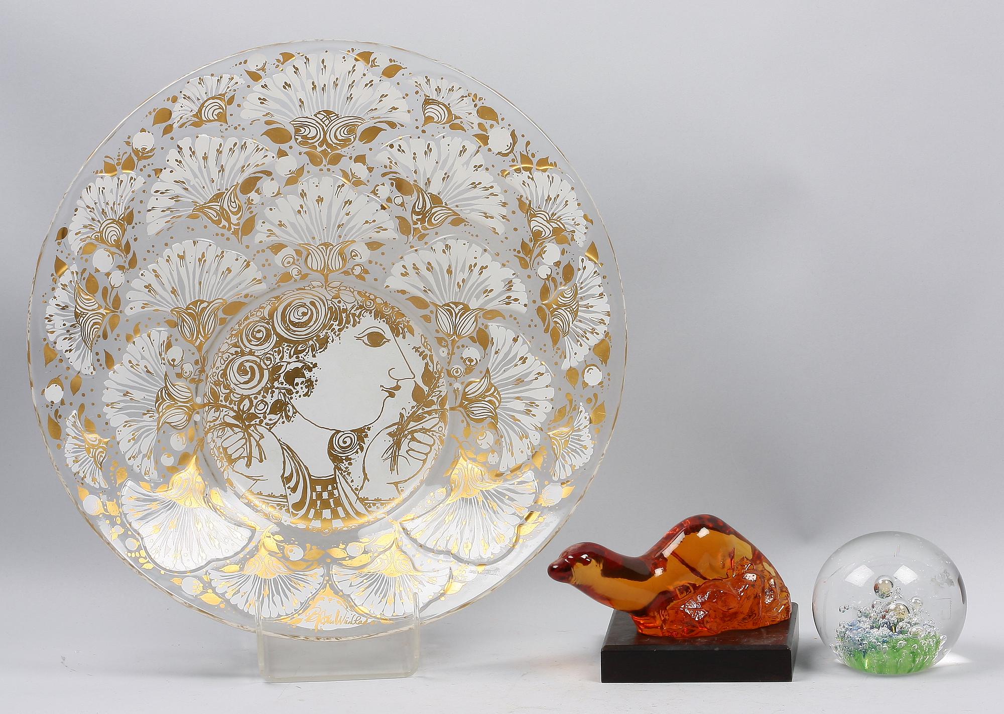 PARTI GLAS, 3 delar, bl a Björn Wiinblad.