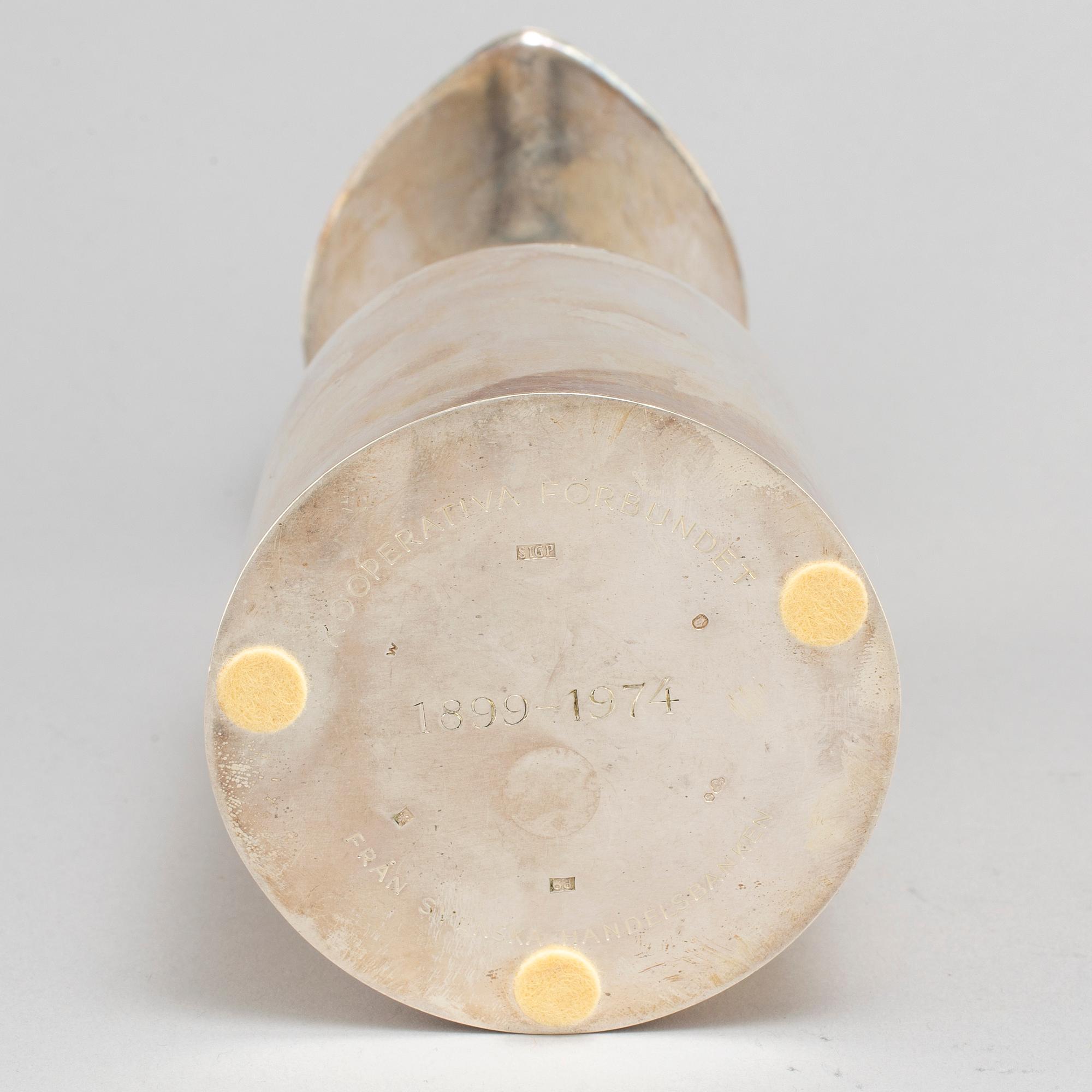 SIGURD PERSSON, kanna, silver, Stockholm 1965.
