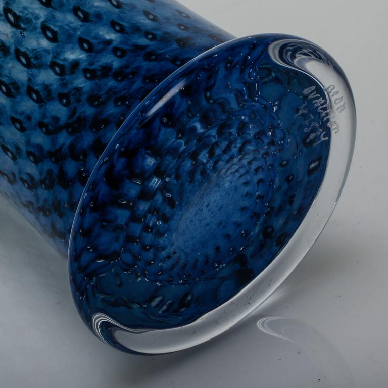 A glass vase and bowl by Bertil Vallien for Boda, second half of the 20th century.