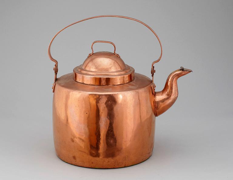 KAFFEPANNA, koppar, 1800-tal.
