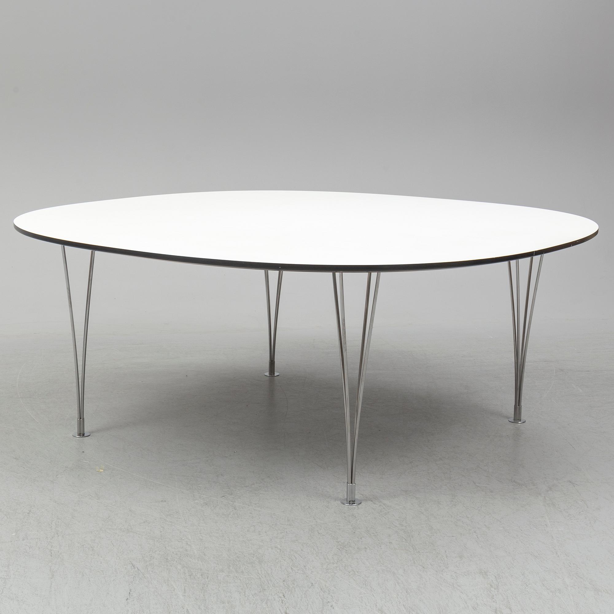 BRUNO MATHSSON & PIET HEIN, a 'Supercirkel' table, Bruno Mathsson International, Värnamo, 2013.