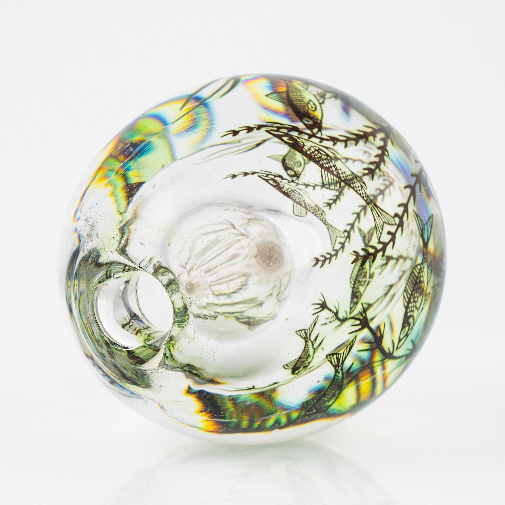 Edward Hald, vas, "fiskgraal", Orrefors.