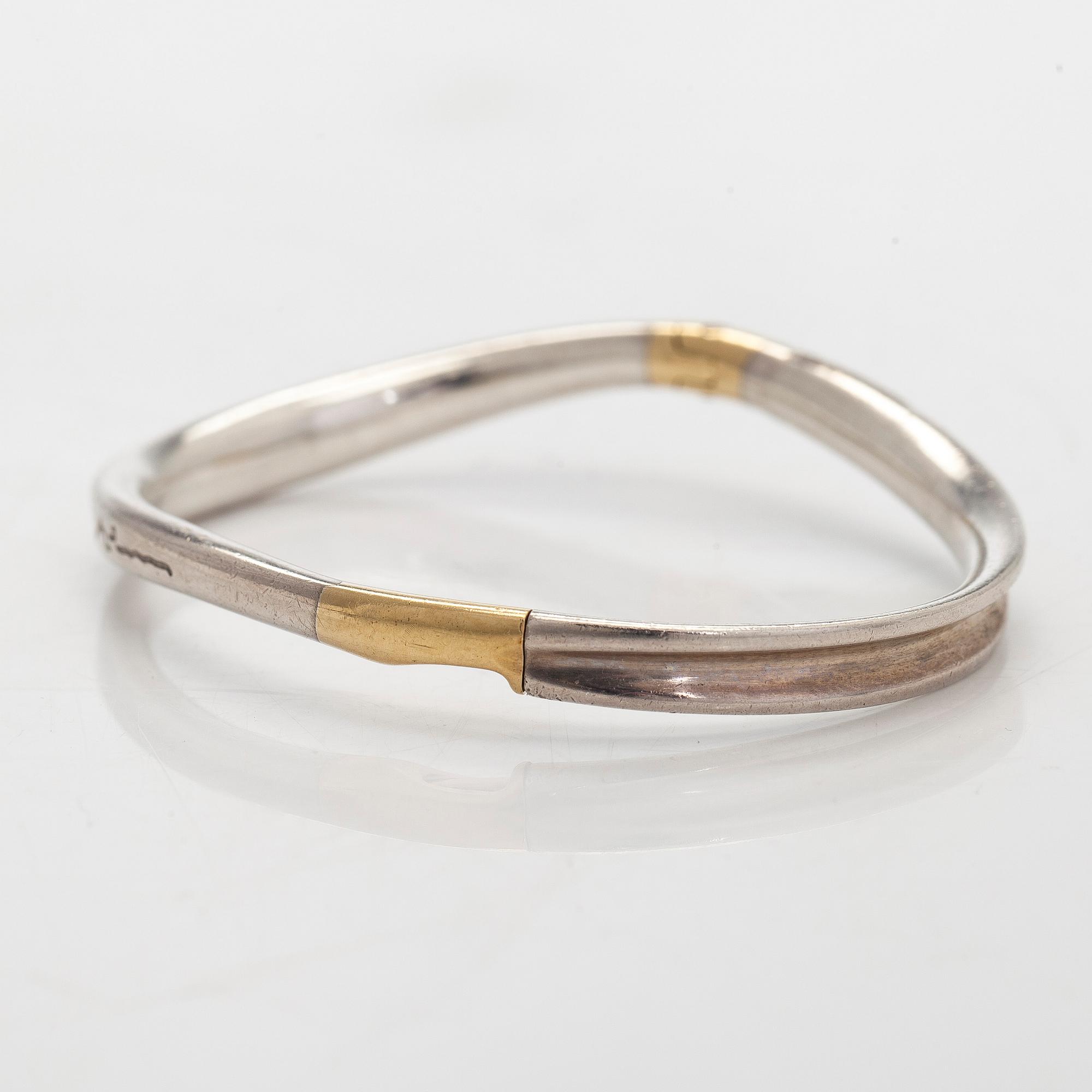 Minas Spiridis, armring, silver, Georg Jensen.