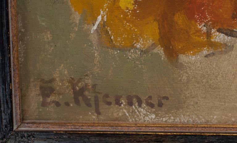 ESTHER KJERNER, olja på pannå, signerad.