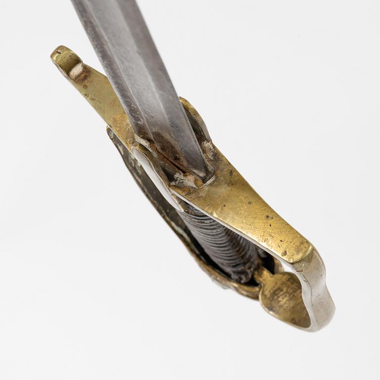 Sabel, svensk, för officer, 1800-talets början. med balja.