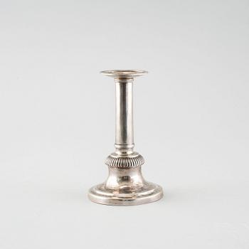 LJUSSTAKE, silver, gustaviansk, Carl Gustaf Herpel, Stockholm, 1810.