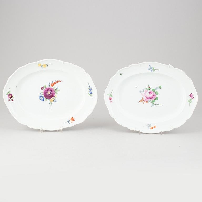 A set of two porcelain serving dishes from the Marcolini period (1774-1814).