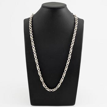 Collier, sterlingsilver, runda länkar, tillskriven Rey Urban.