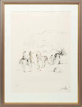 Salvador Dalí, "Amazon de cheval".