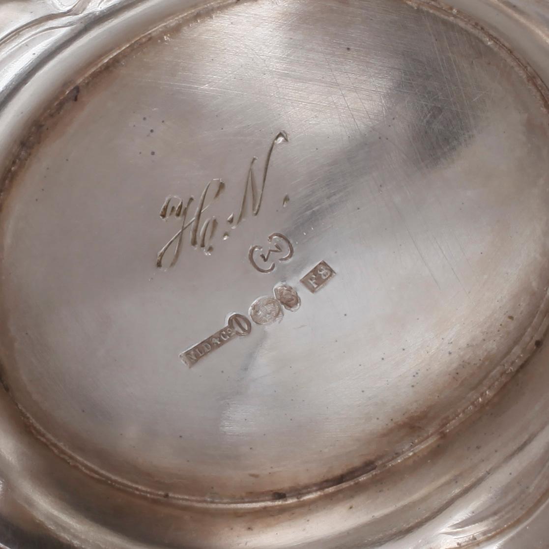 KAFFESERVIS, silver, 3 delar,  NLD & Co, 1932, vikt 1463 gram.