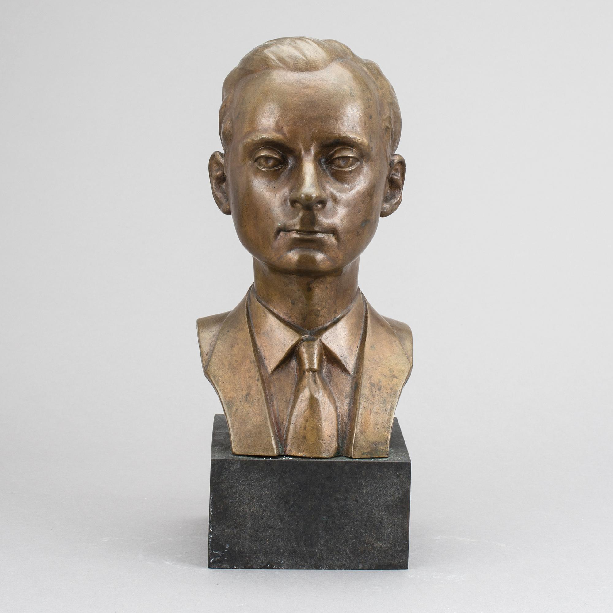 SKULPTUR, brons, Allan Wallberg, signerad.