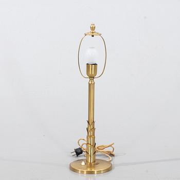 TABLE LAMP, brass, second half of the 20th century.