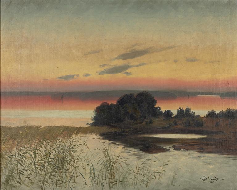 Carl Brandt, Skymningslandskap.