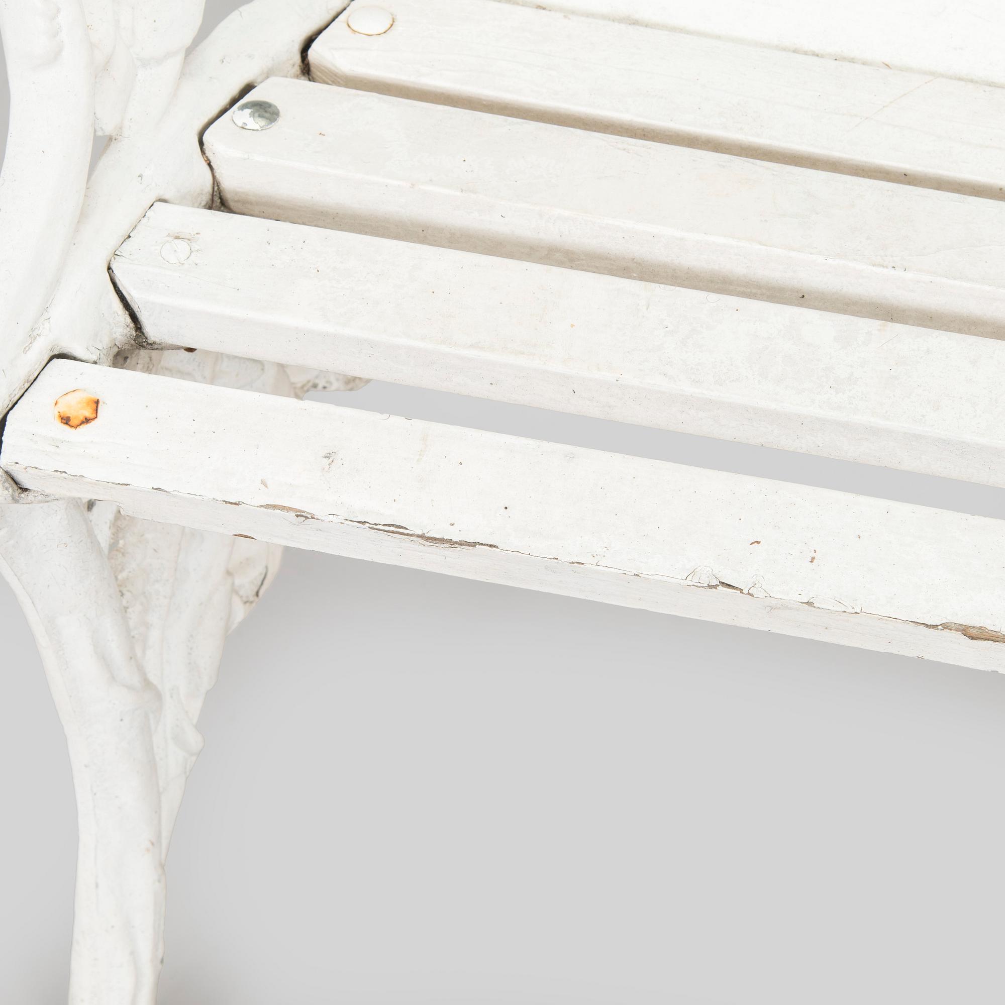 Trädgårdsstol, "Ormbunke", Melins Anderstorp, 1900-talets andra hälft.