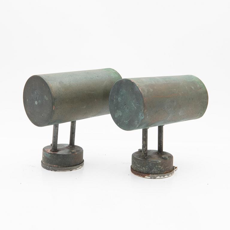 Hans-Agne Jakobsson, wall lamps, a pair, "C627", Markaryd, 1950s.
