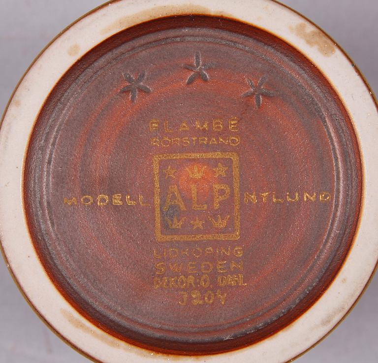 PARTI STENGODS, 13 delar, mest "Flambé", design Gunnar Nylund, Rörstrand.